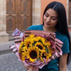 Ramo de 10 girasoles