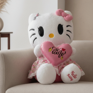 Hello Kitty" con Corazón Decorativo
