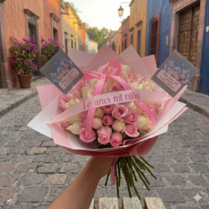 Ramos de rosas y buchones