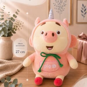 Cerdito En Disfraz Unicornio Peluche
