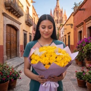 Ramo de 100 rosas amarillas