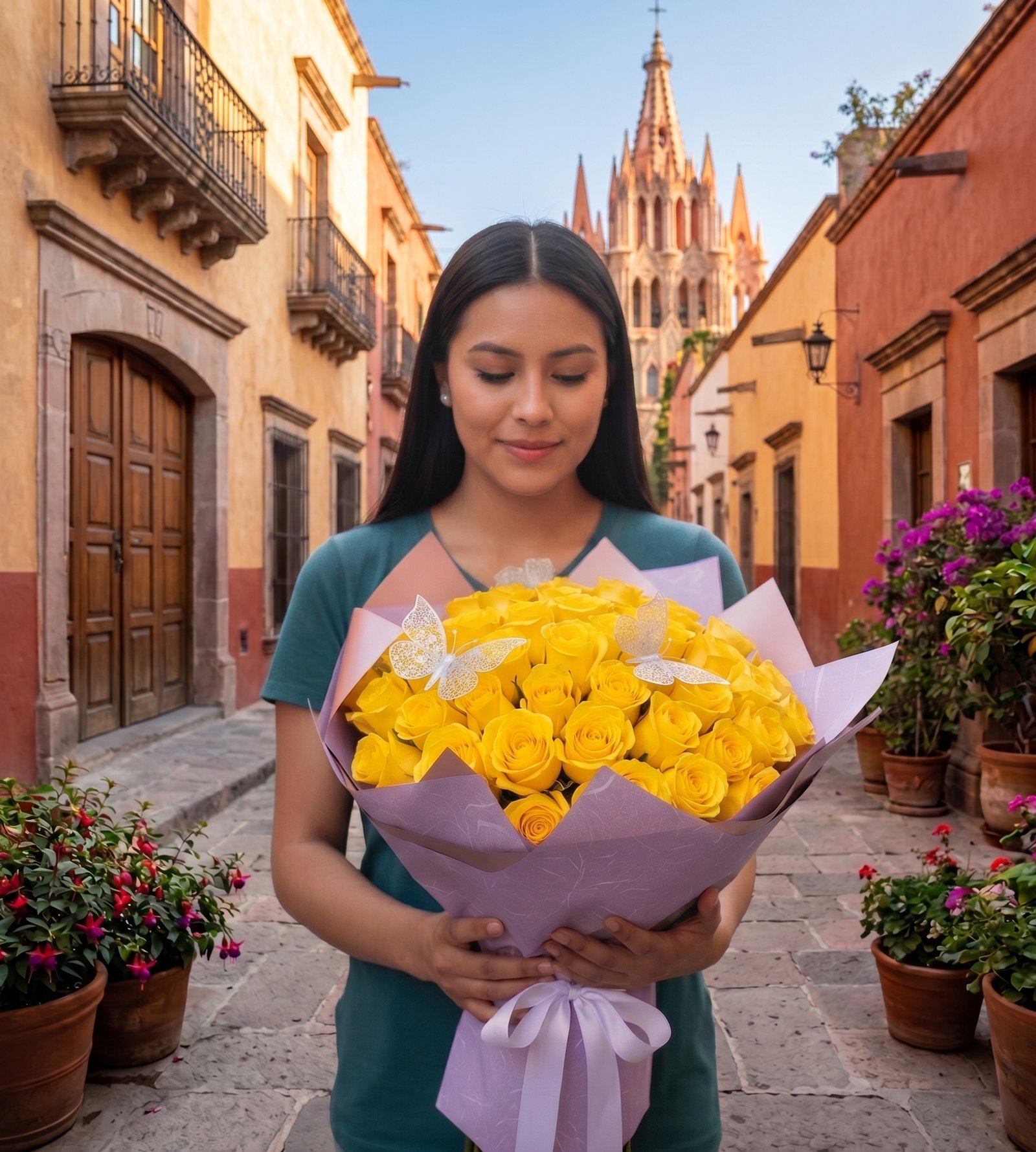 Ramo de 100 rosas amarillas